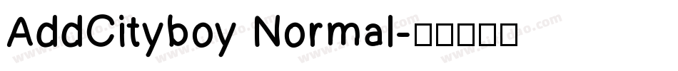 AddCityboy Normal字体转换